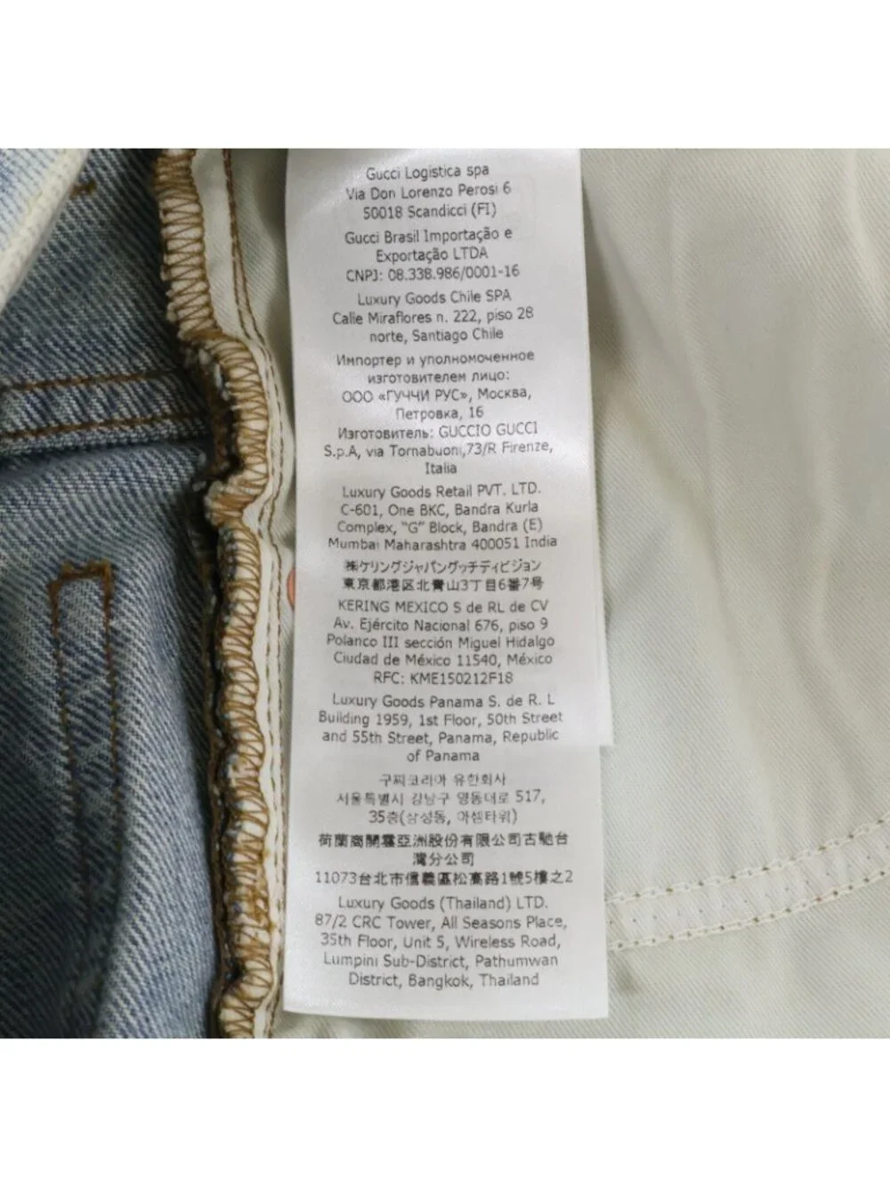 Gucci Light Blue GG Turnup Washed Denim Pants 28